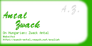 antal zwack business card